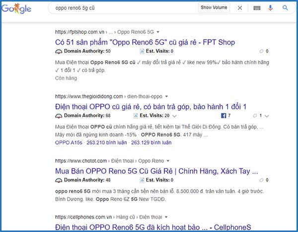 Ví dụ về Content Marketing cho website bán điện thoại cũ | Ychoc.com