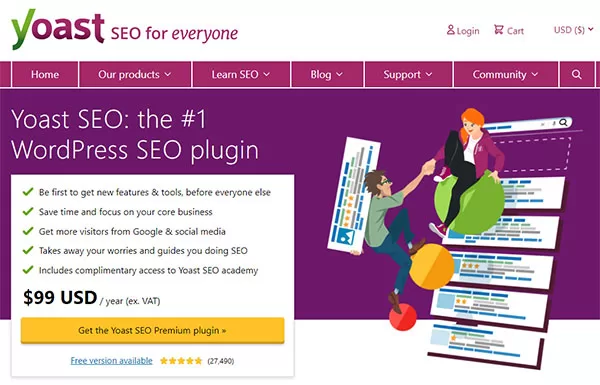 Yoast SEO là một trong các plugin SEO tốt nhất và lâu đời nhất trên WordPress