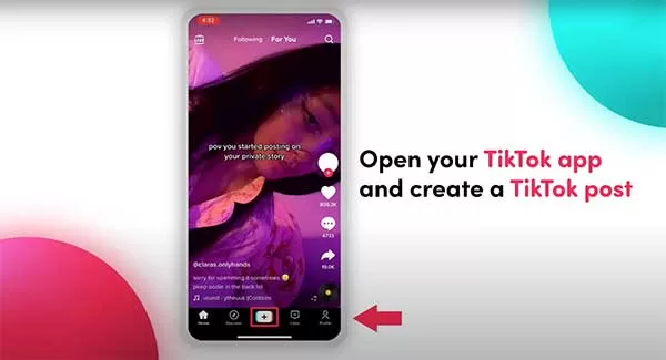 Tạo video Tiktok mới