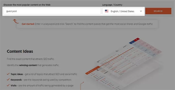 Cách tìm website nhận Guest Post trên Ubersuggest