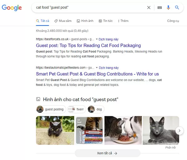 Tìm website nhận guest post bằng tiếng Anh