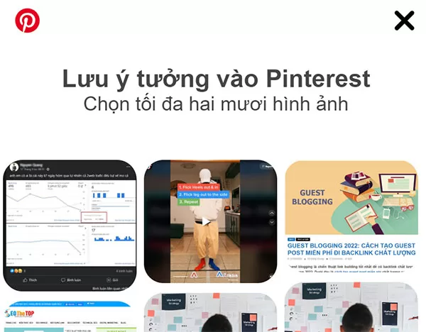 Chia sẻ hình ảnh lên mạng xã hội Pinterest nhanh chóng nhờ add on Pinterest Save Button trên Chrome