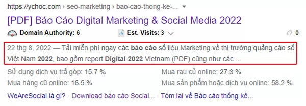 Meta Description (hay thẻ mô tả) là phần nội dung có thể được các công cụ tìm kiếm sử dụng để hiển thị bên dưới tiêu đề bài viết trên SERP