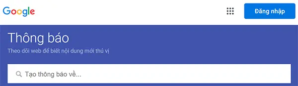 Công cụ Google Alert