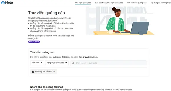 Công cụ Meta Ad Library