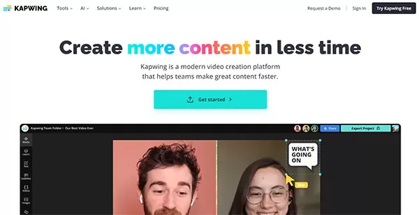 Kapwing - Công cụ tự tạo video miễn phí bằng AI