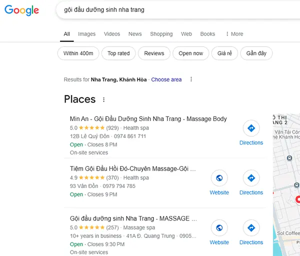 Dẫn đầu Google Maps không cần đến website