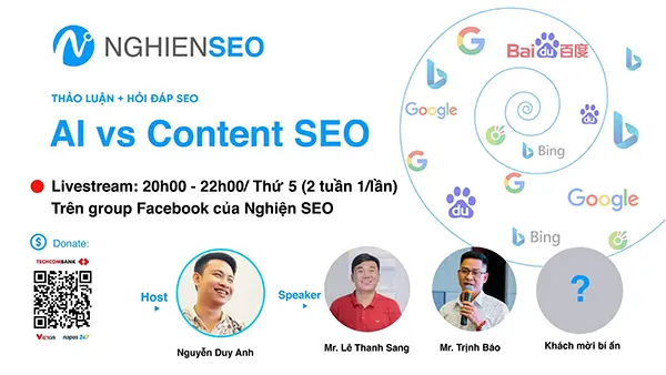 Sự kiện webinar được tổ chức trên (Nguồn: Group Nghiện SEO, Facebook)